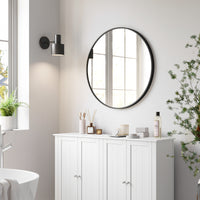Ronde Wandspiegel met Metalen Frame