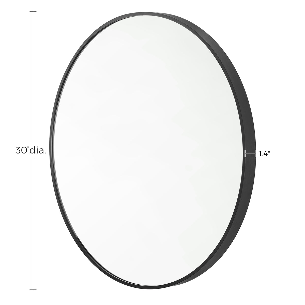 Ronde Wandspiegel met Metalen Frame