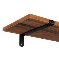 Zwevende Wandplanken Set van 2 in Vintage Houtlook, 60 x 20 x 7 cm