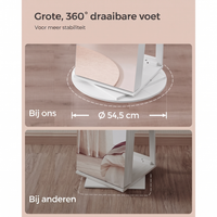 360° Draaibare Sieradenkast met Spiegel en LED-Verlichting – productweergave 25 | De Groot Living