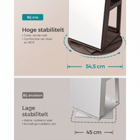 360° Draaibare Sieradenkast met Spiegel en LED-Verlichting – productweergave 30 | De Groot Living