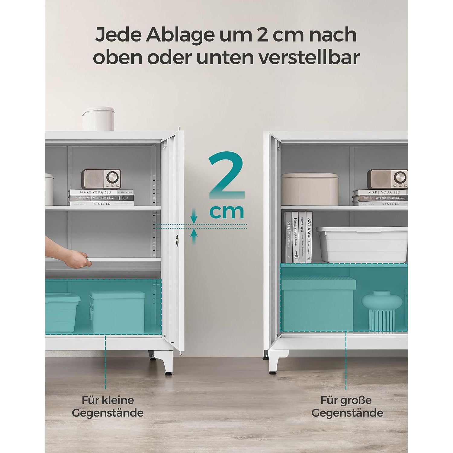Afsluitbare Stalen Opbergkast met 2 Deuren – productweergave 11 | De Groot Living