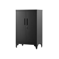 Afsluitbare Stalen Opbergkast met 2 Deuren – productweergave 23 | De Groot Living