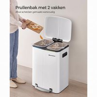 Afvalscheidingsbak met 2 Vakken – productweergave 6 | De Groot Living