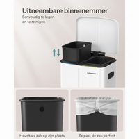 Afvalscheidingsbak met 2 Vakken – productweergave 9 | De Groot Living