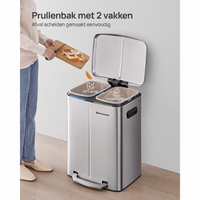 Afvalscheidingsbak met 2 Vakken – productweergave 13 | De Groot Living