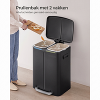 Afvalscheidingsbak met 2 Vakken – productweergave 22 | De Groot Living