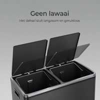 Afvalscheidingsbak met 2 Vakken en Pedaalbediening – productweergave 4 | De Groot Living