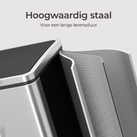 Afvalscheidingsbak met 2 Vakken en Pedaalbediening – productweergave 8 | De Groot Living