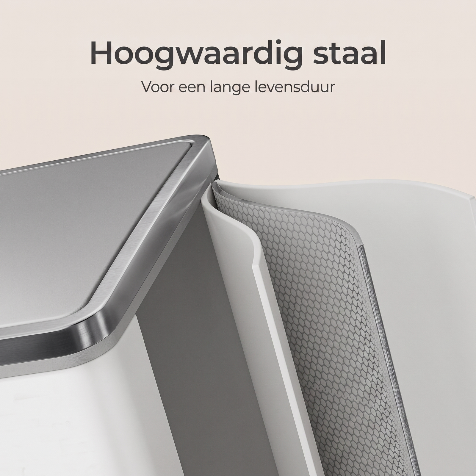 Afvalscheidingsbak met 2 Vakken en Pedaalbediening – productweergave 19 | De Groot Living