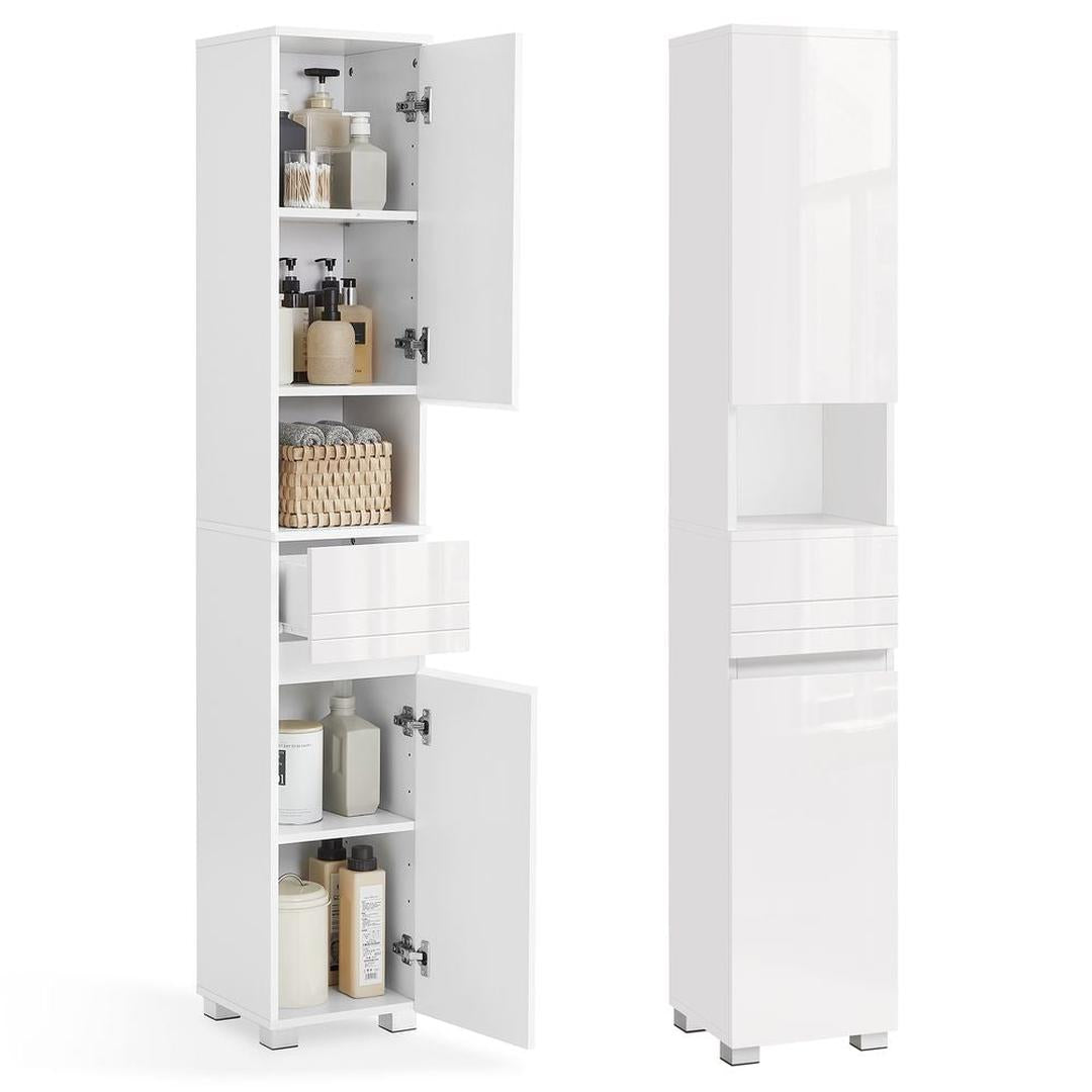 Badkamerkast met Lade en Verstelbare Legplanken 30 x 30 x 170 cm – productweergave 7 | De Groot Living