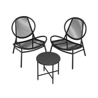 Balkonmeubelset Met Tafel en 2 Stoelen Voor Balkon en Terras – productweergave 3 | De Groot Living