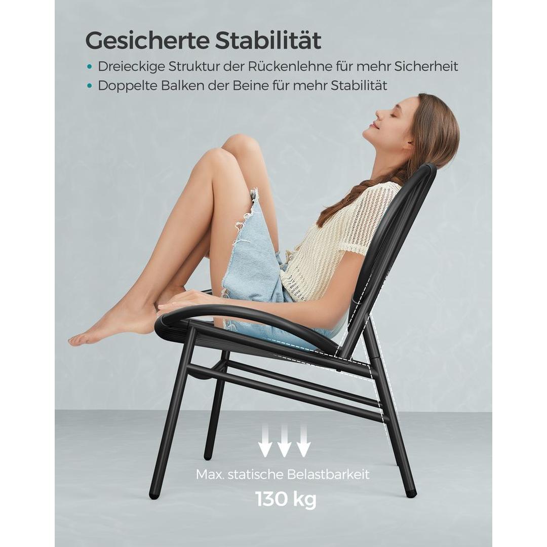 Balkonmeubelset Met Tafel en 2 Stoelen Voor Balkon en Terras – productweergave 7 | De Groot Living