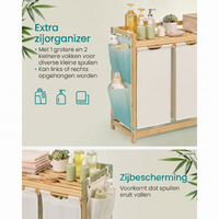 Bamboe Wasmand met 3 Vakken – productweergave 4 | De Groot Living