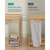 Bamboe Wasmand met 3 Vakken – productweergave 5 | De Groot Living