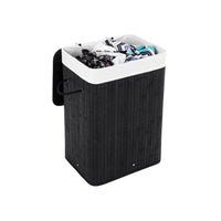 Bamboe Wasmand van 72 Liter met Deksel en Uitneembare Waszak – productweergave 2 | De Groot Living