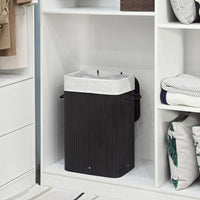 Bamboe Wasmand van 72 Liter met Deksel en Uitneembare Waszak – productweergave 10 | De Groot Living