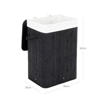 Bamboe Wasmand van 72 Liter met Deksel en Uitneembare Waszak – productweergave 14 | De Groot Living