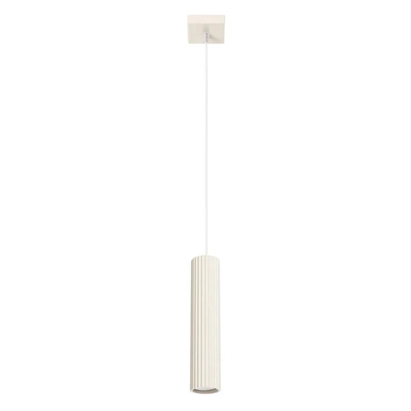 Beige Hanglamp met Cilindervormige Kap en GU10-Fitting – productweergave 1 | De Groot Living