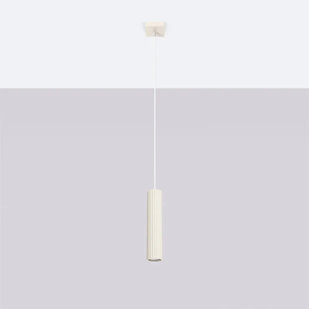 Beige Hanglamp met Cilindervormige Kap en GU10-Fitting – productweergave 5 | De Groot Living