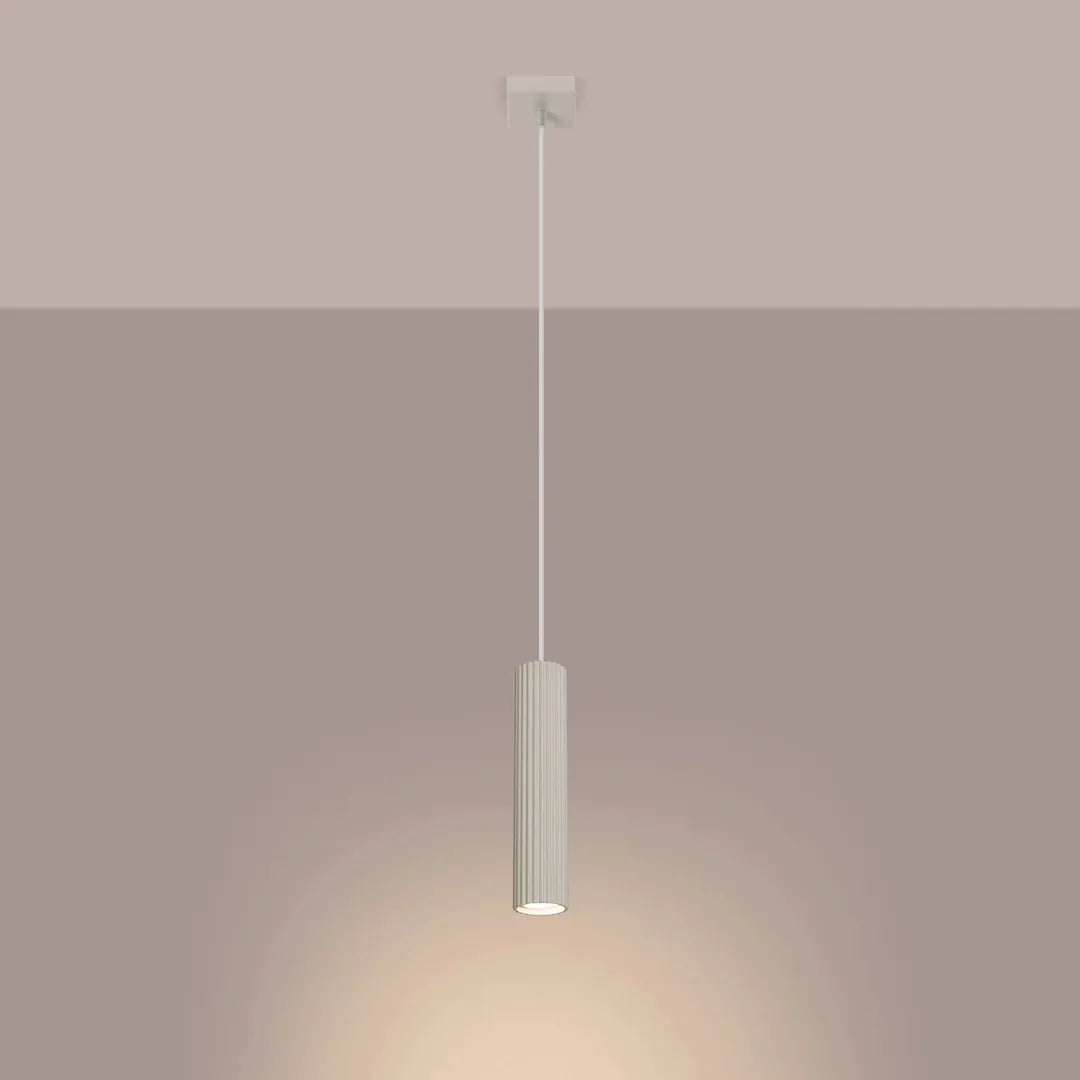 Beige Hanglamp met Cilindervormige Kap en GU10-Fitting – productweergave 6 | De Groot Living