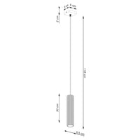 Beige Hanglamp met Cilindervormige Kap en GU10-Fitting – productweergave 11 | De Groot Living