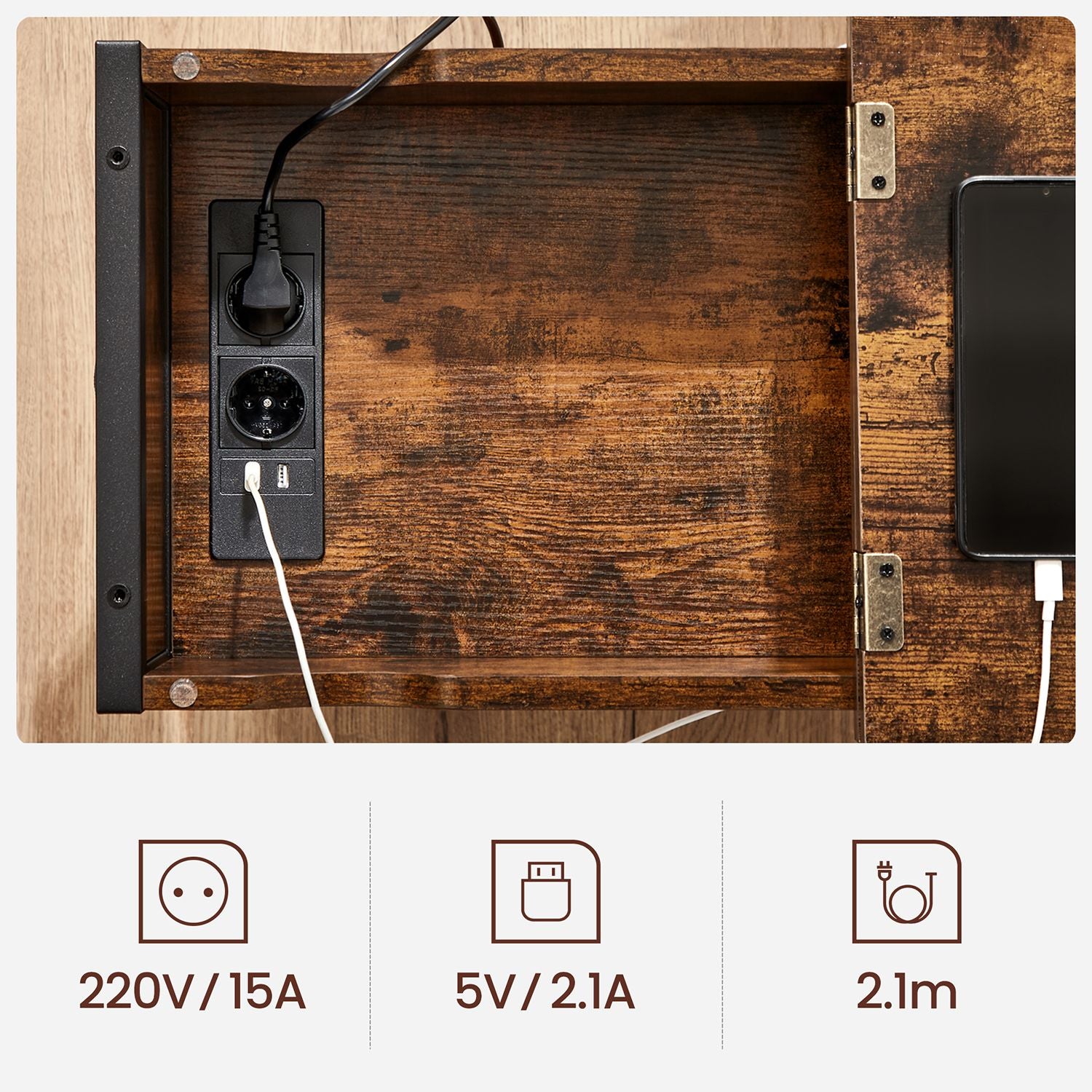 Bijzettafel met Stopcontacten – productweergave 10 | De Groot Living