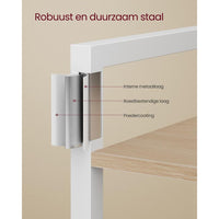 Boekenkast Met 6 Legplanken In Industriële Stijl Van Staal en Houtlook – productweergave 30 | De Groot Living