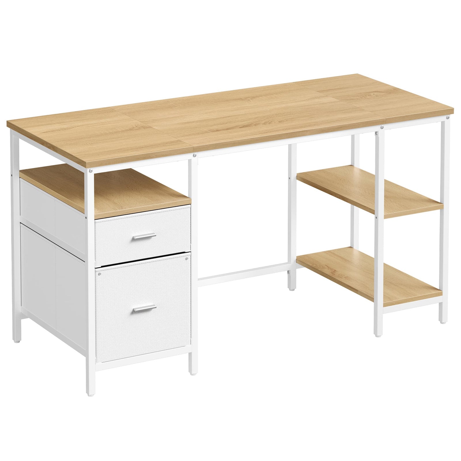 Bureau met 3 Planken en 2 Laden – productweergave 2 | De Groot Living