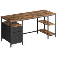 Bureau met 3 Planken en 2 Laden – productweergave 3 | De Groot Living
