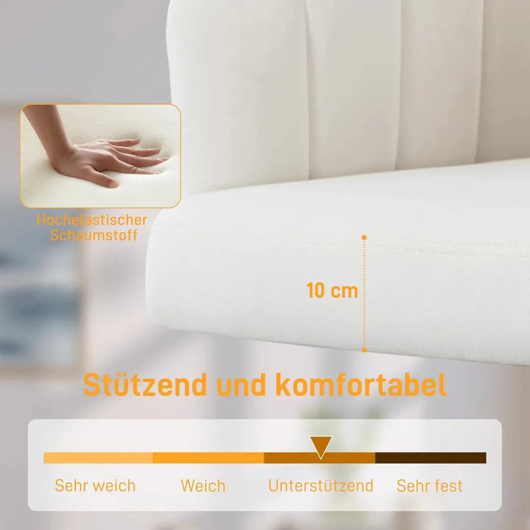 Bureaustoel met Fluweelachtige Bekleding en Verstelbare Zithoogte – productweergave 5 | De Groot Living