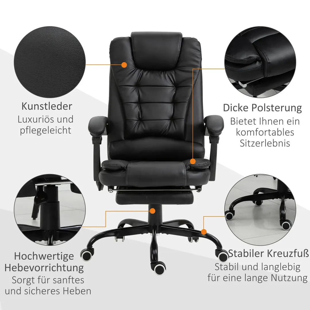 Bureaustoel met Massagefunctie – productweergave 29 | De Groot Living