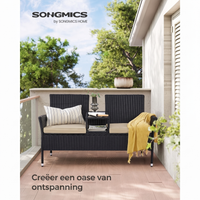 Compact Balkonmeubel met Tafel van PE Polyrattan – productweergave 3 | De Groot Living