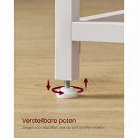 Compact Bureau met Metalen Frame en Verstelbare Voeten – productweergave 5 | De Groot Living
