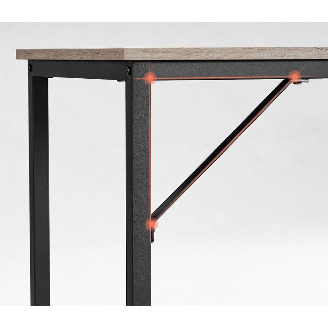 Compact Bureau met Metalen Frame en Verstelbare Voeten – productweergave 9 | De Groot Living