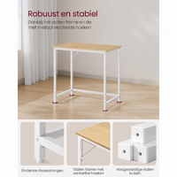 Compact Bureau met Metalen Frame en Verstelbare Voeten – productweergave 15 | De Groot Living