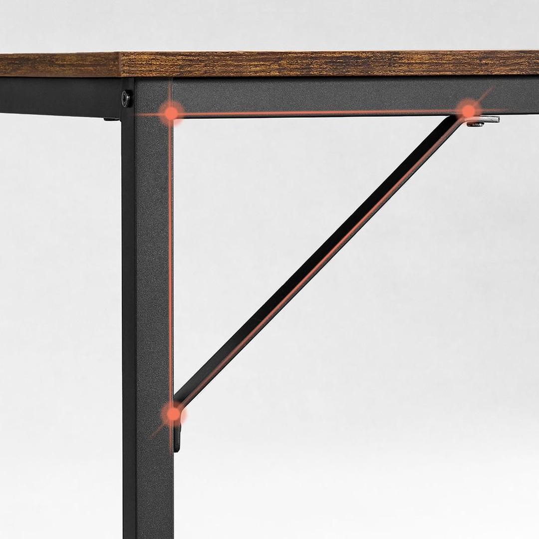 Compact Bureau met Metalen Frame en Verstelbare Voeten – productweergave 21 | De Groot Living