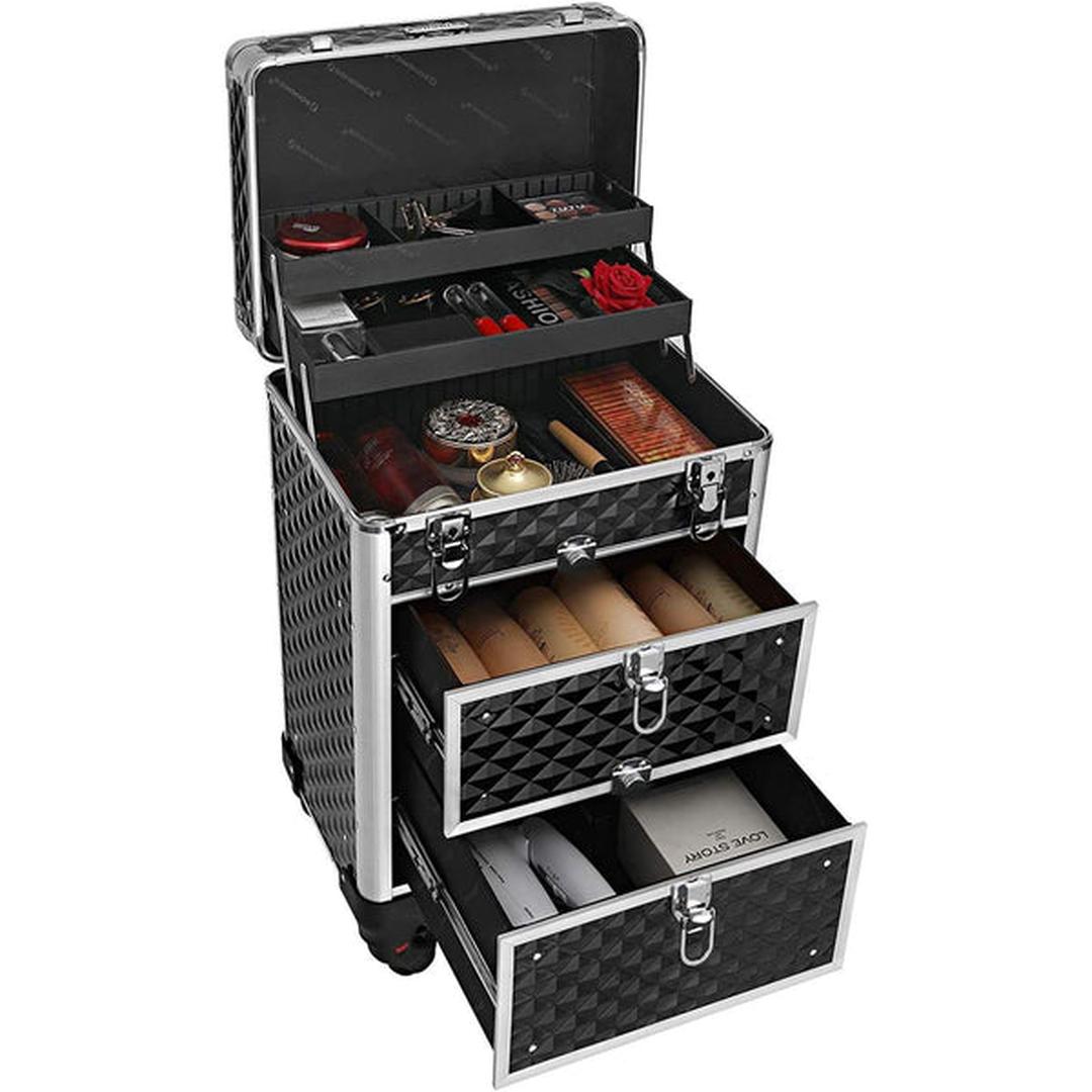 Cosmeticakoffer op Wielen met Lades en Afsluitbaar Design – productweergave 5 | De Groot Living