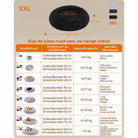 Donut Hondenmand met Memory Foam en Afneembare Vulling – productweergave 3 | De Groot Living