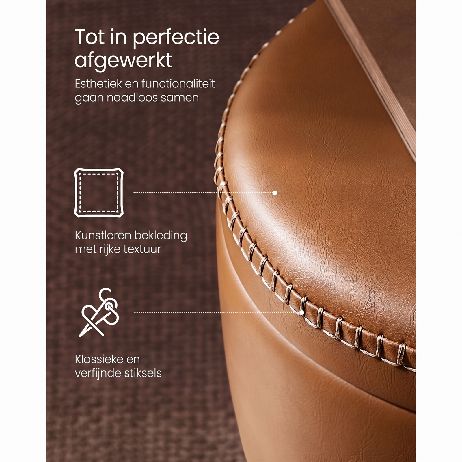 Draaibare Barstoel met Opbergruimte – productweergave 6 | De Groot Living