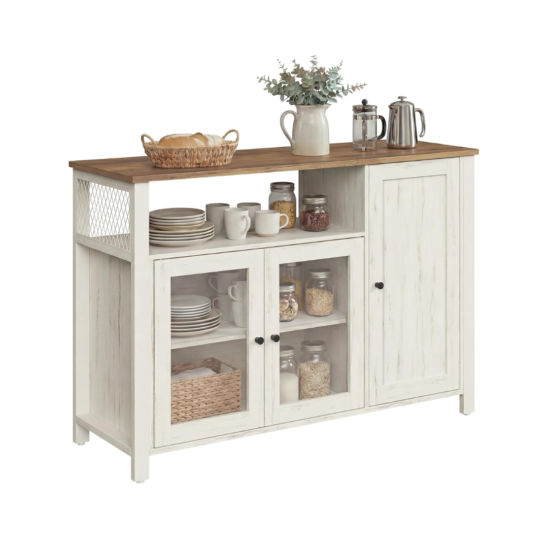 Dressoir met 3 Deuren en Opbergruimte In Landelijke Stijl 110 cm – productweergave 1 | De Groot Living