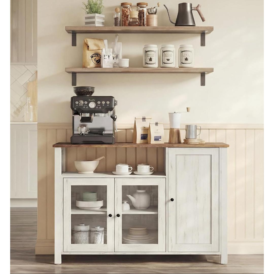 Dressoir met 3 Deuren en Opbergruimte In Landelijke Stijl 110 cm – productweergave 3 | De Groot Living