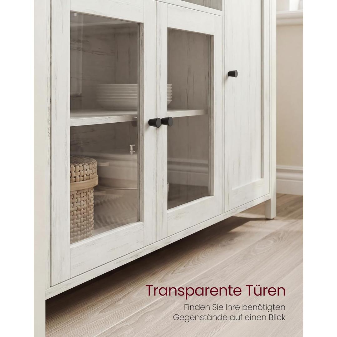 Dressoir met 3 Deuren en Opbergruimte In Landelijke Stijl 110 cm – productweergave 7 | De Groot Living