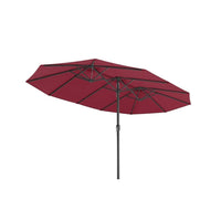 Dubbele Parasol 460 x 270 cm met UPF 50+ UV-Bescherming en Slingermechanisme – productweergave 10 | De Groot Living