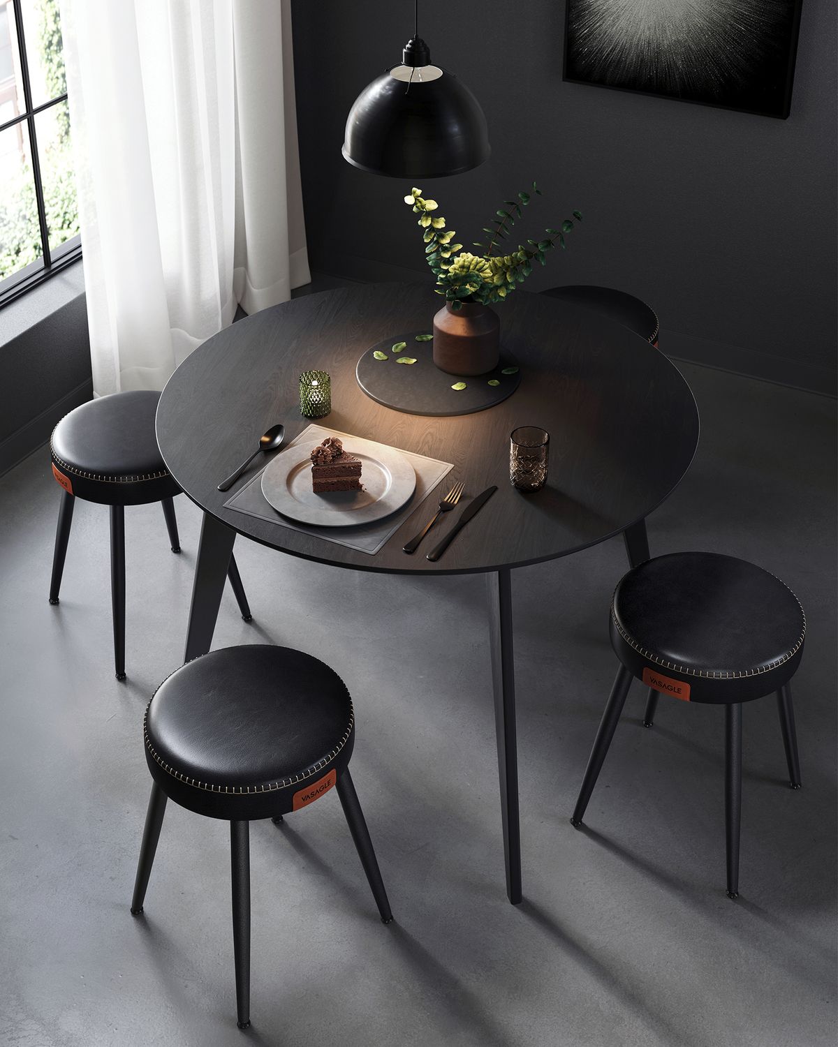 Eetkamerstoel van Kunstleer met Eenvoudige Montage – productweergave 8 | De Groot Living