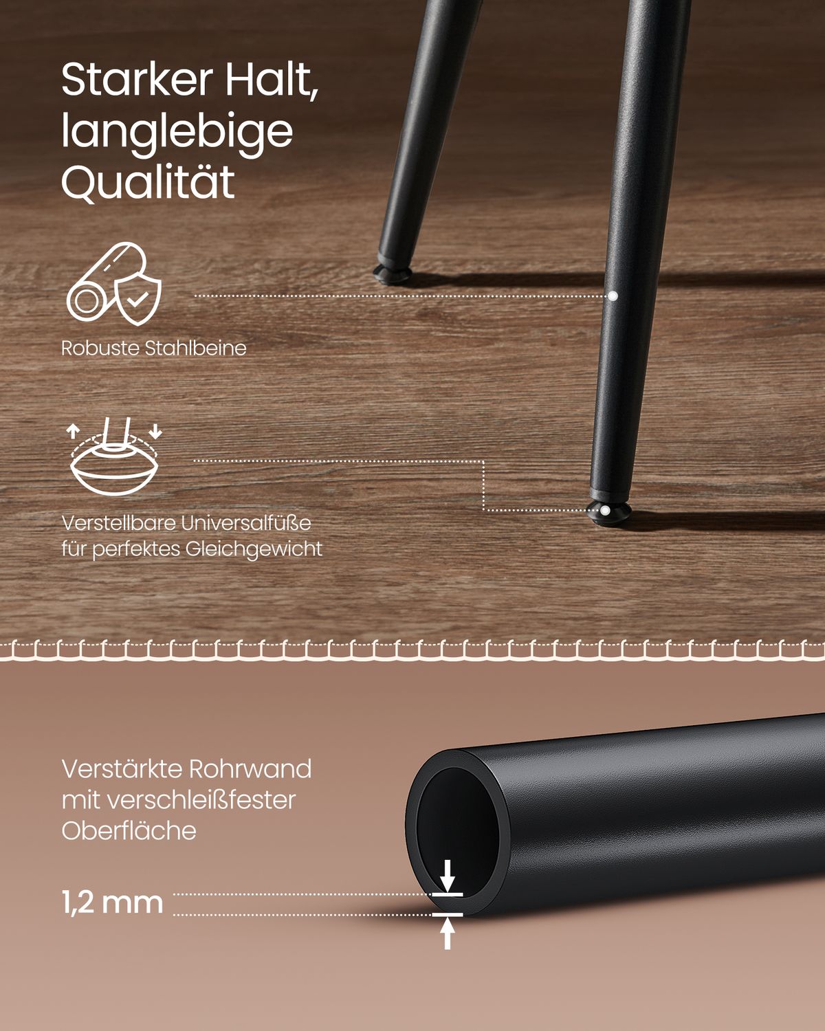 Eetkamerstoel van Kunstleer met Eenvoudige Montage – productweergave 22 | De Groot Living