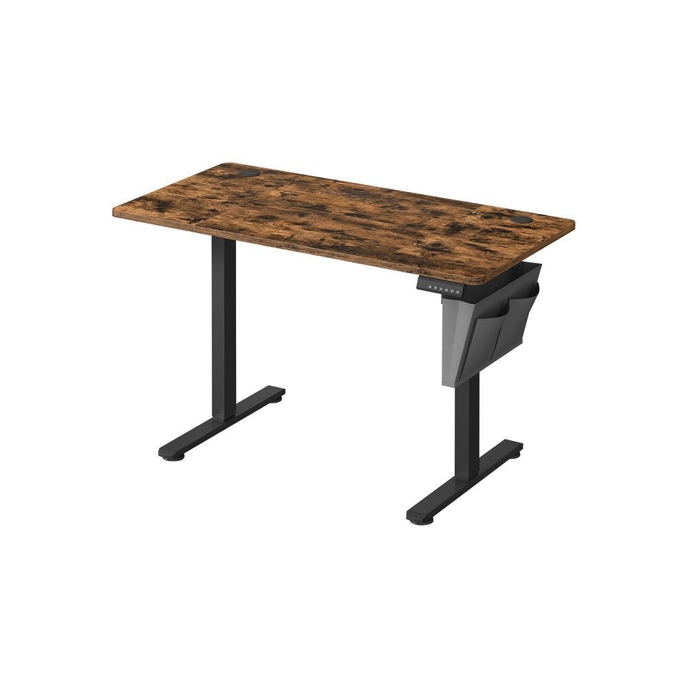 Hoog-laag bureau wit