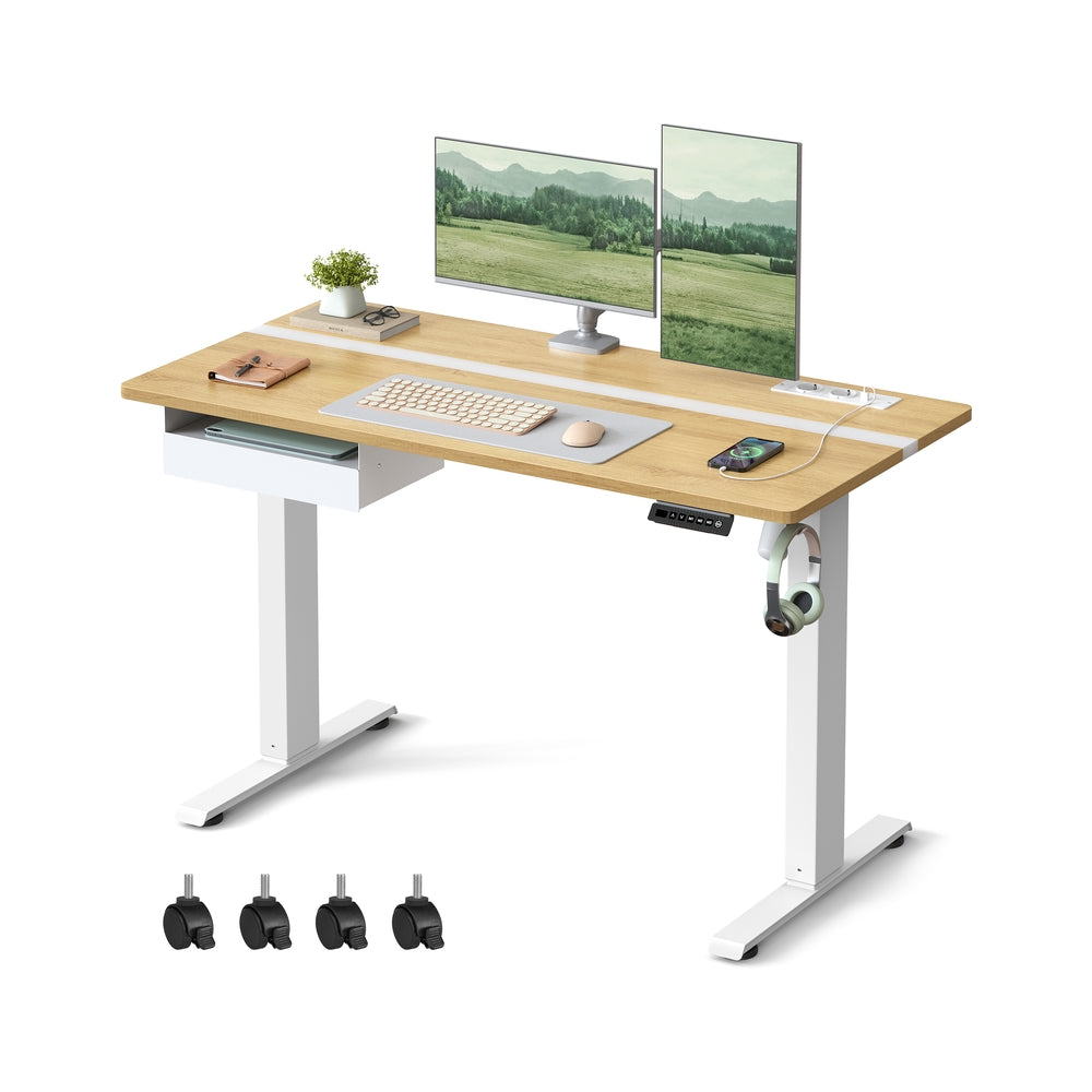 Elektrisch in Hoogte Verstelbaar Bureau met Stopcontact en Lade – productweergave 8 | De Groot Living