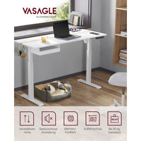 Elektrisch in Hoogte Verstelbaar Bureau met Stopcontact en Lade – productweergave 10 | De Groot Living