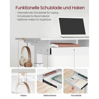 Elektrisch in Hoogte Verstelbaar Bureau met Stopcontact en Lade – productweergave 14 | De Groot Living